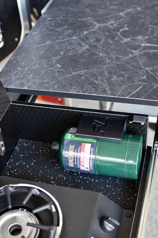 Push-fit propane bottle mount (468g)