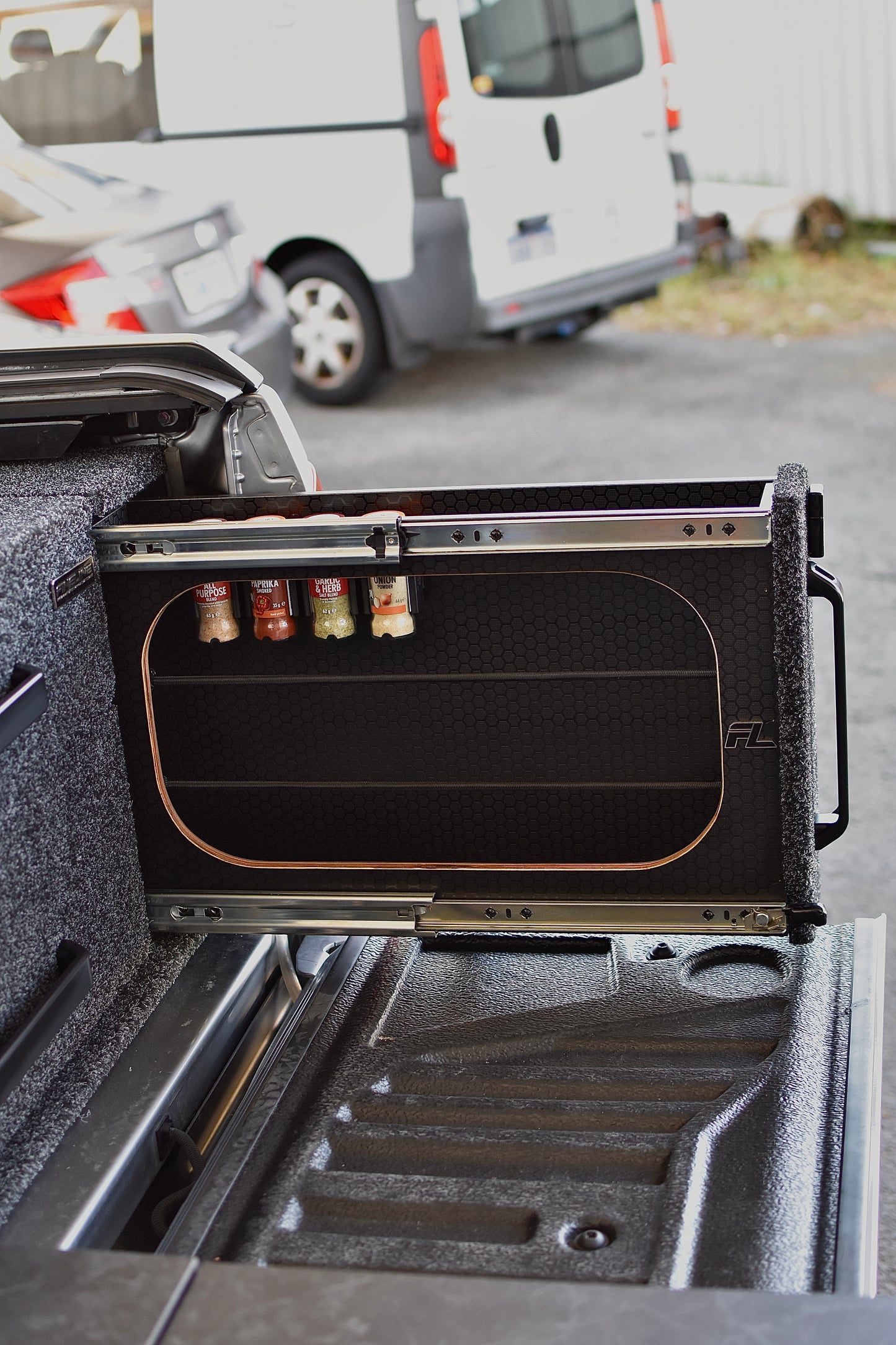 Push-fit condiment / spice jar holders