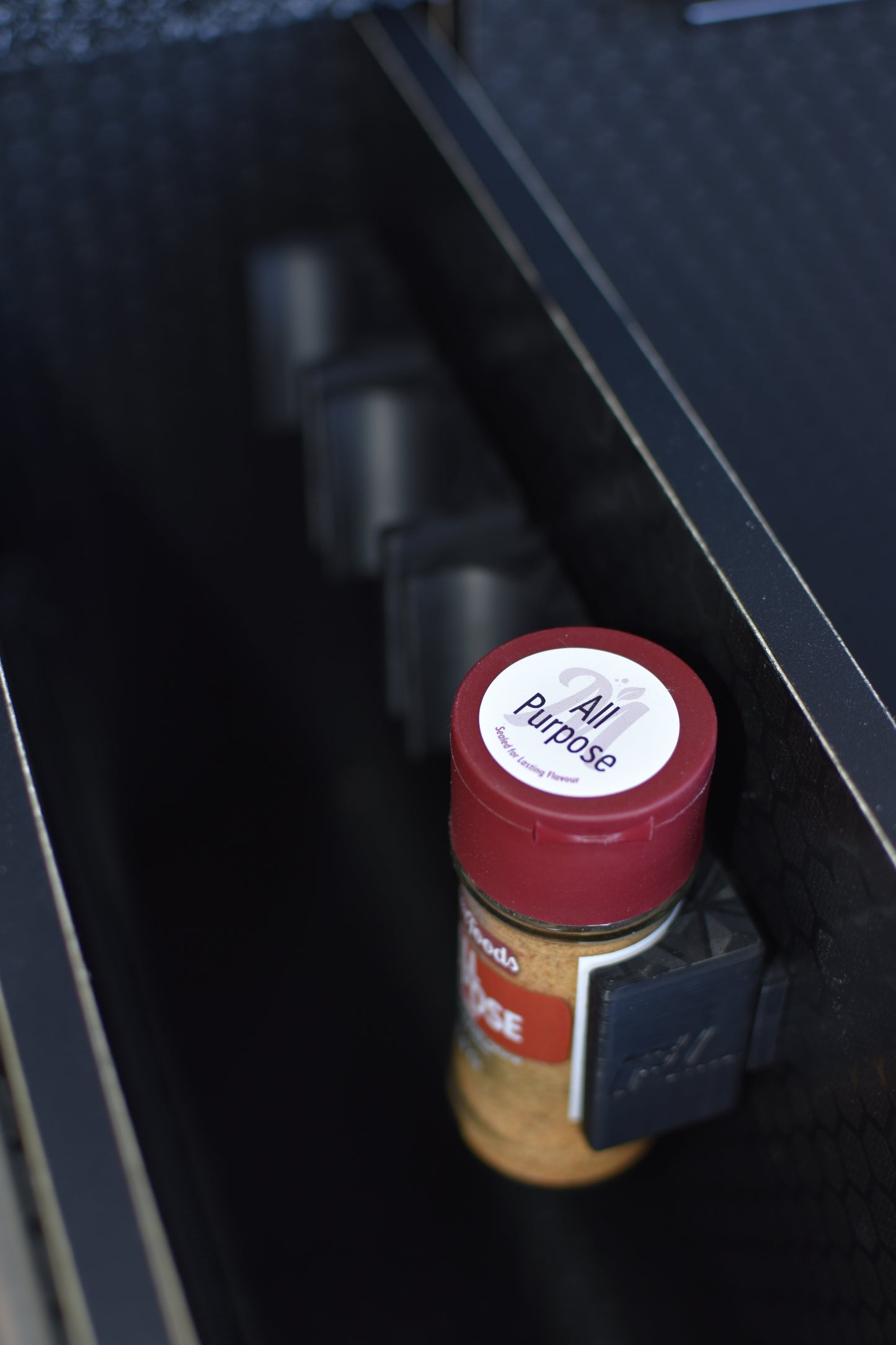 Push-fit condiment / spice jar holders