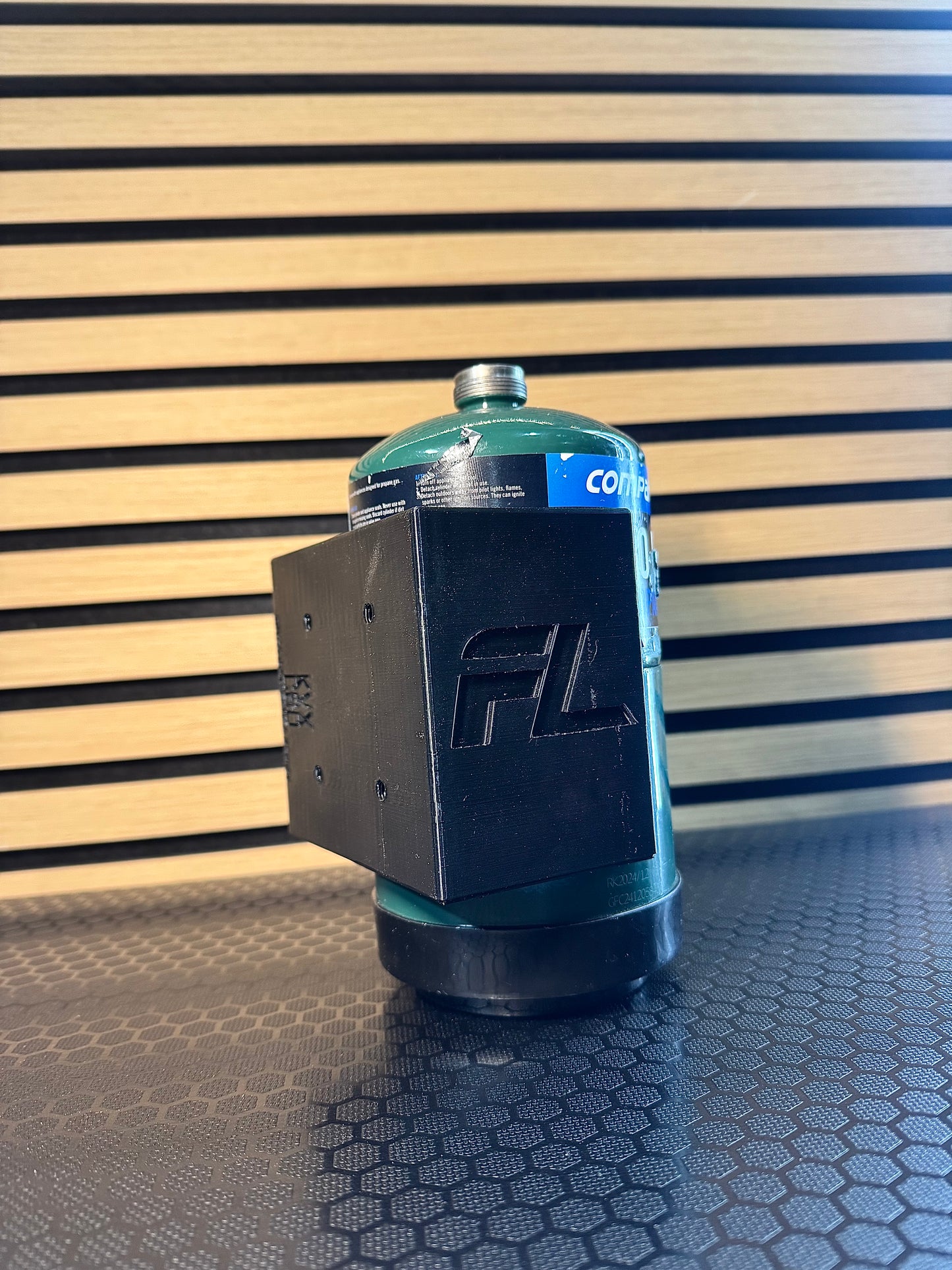 Push-fit propane bottle mount - Suit Companion 468g bottles